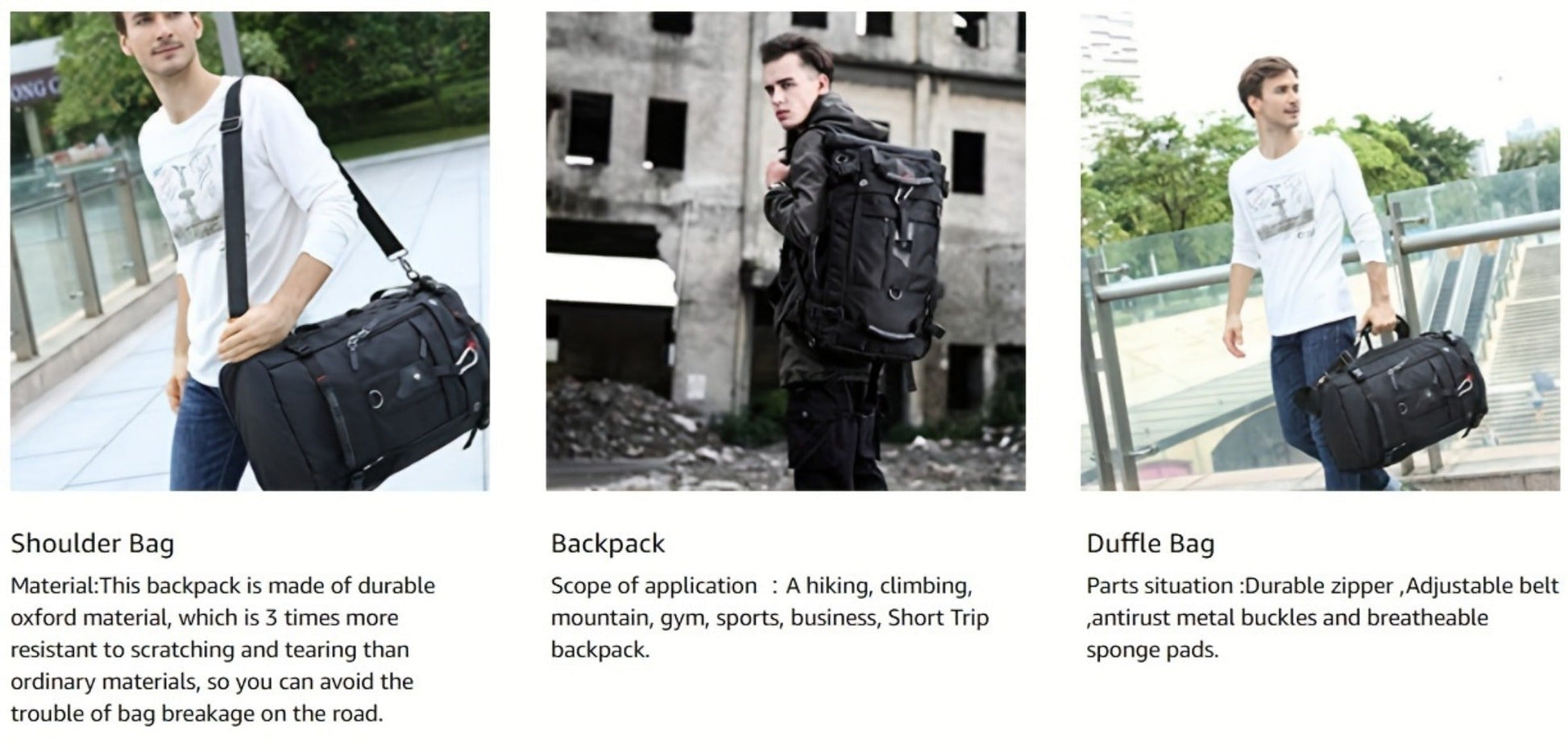 Laptop Backpack – 17.3 Inch, Combination Lock, for Travel & School – detail view 19