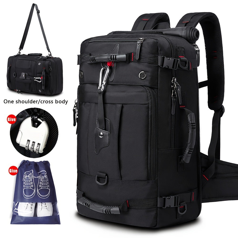 Laptop Backpack – 17.3 Inch, Combination Lock, for Travel & School – front view