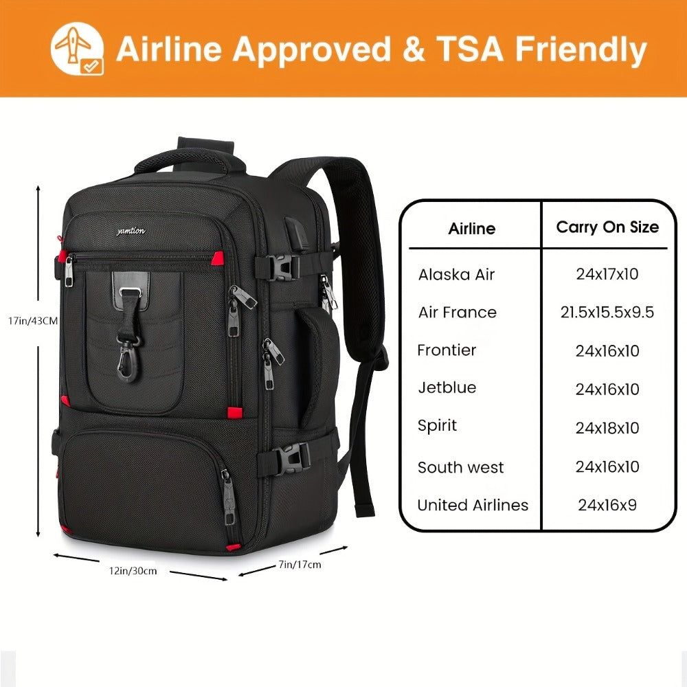 Laptop Backpack – 17.3 Inch, Trolley Sleeve, Convertible, for Travel – detail view 3