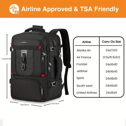 Laptop Backpack – 17.3 Inch, Trolley Sleeve, Convertible, for Travel – detail view 3