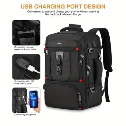 Laptop Backpack – 17.3 Inch, Trolley Sleeve, Convertible, for Travel – detail view 5