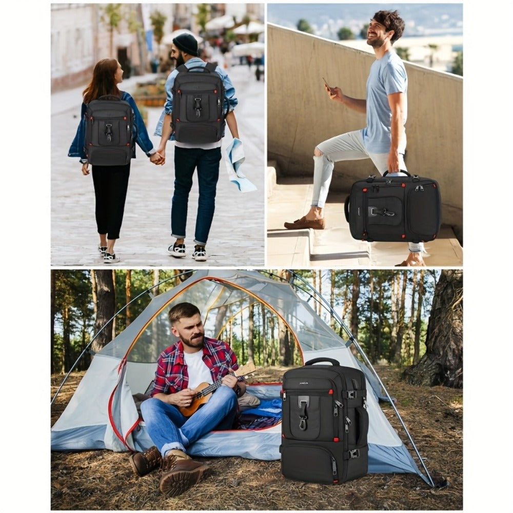 Laptop Backpack – 17.3 Inch, Trolley Sleeve, Convertible, for Travel – detail view 7
