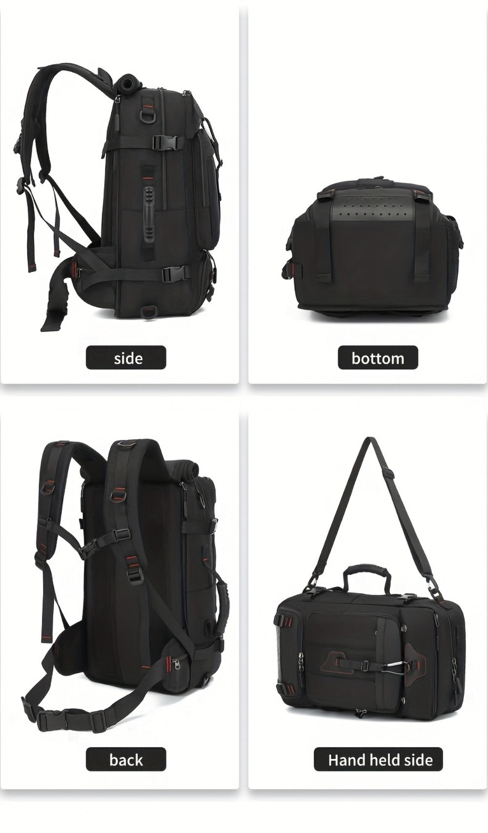 Laptop Backpack – 17 Inch, Convertible, Large Capacity, Expandable – detail view 20
