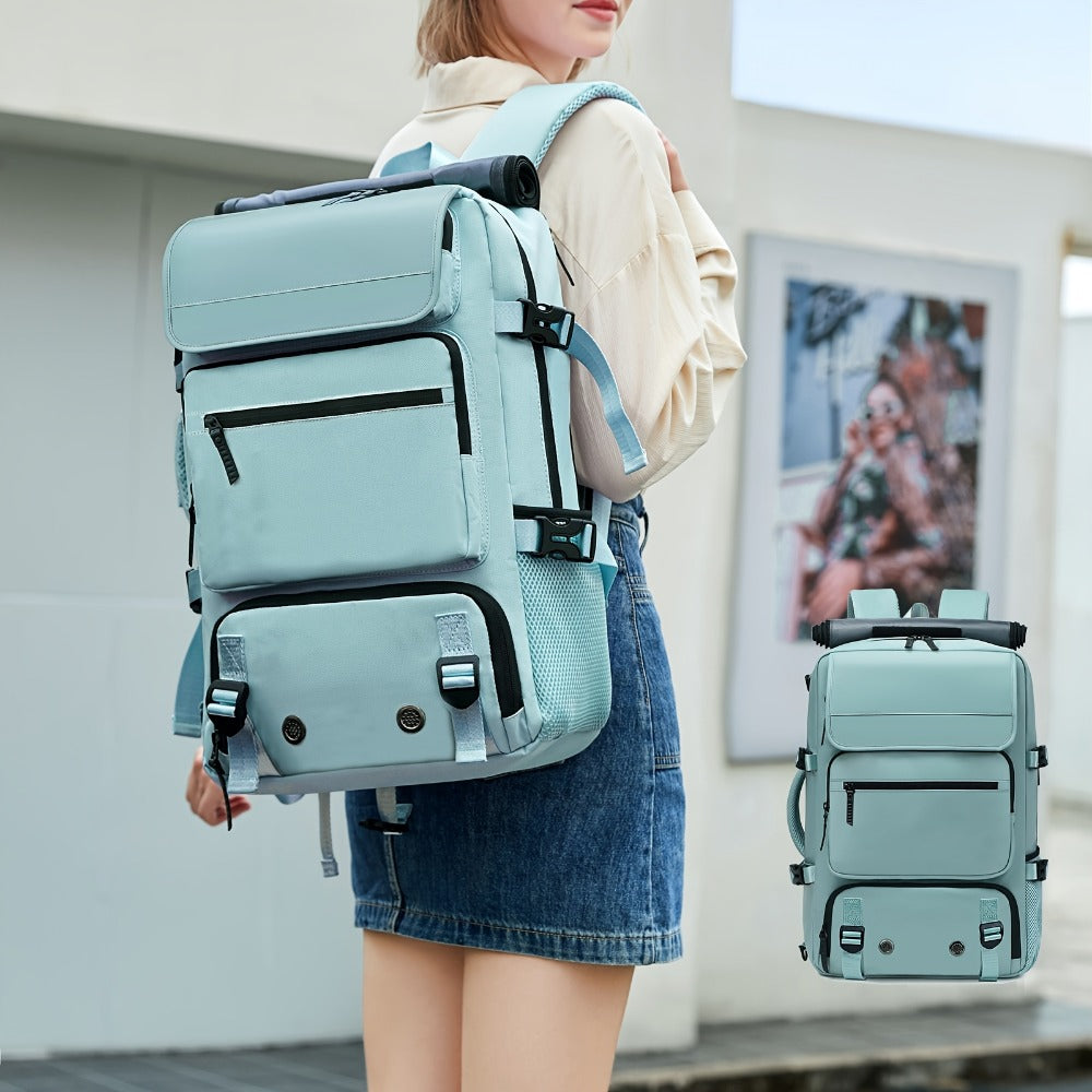 Laptop Backpack – 17 Inch, Nylon, Trolley Sleeve, Multi Pocket – detail view 19