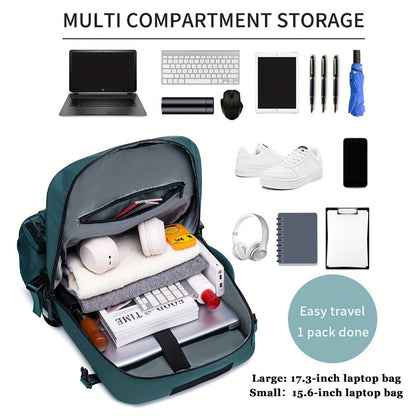 Laptop Backpack – 17 Inch, Nylon, Trolley Sleeve, Multi Pocket – detail view 22