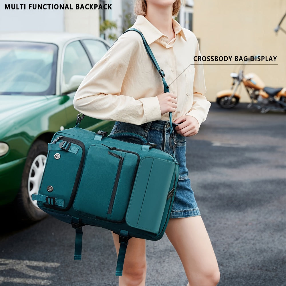 Laptop Backpack – 17 Inch, Nylon, Trolley Sleeve, Multi Pocket – detail view 7
