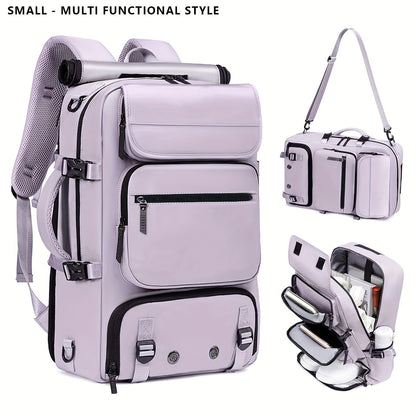 Laptop Backpack – 17 Inch, Nylon, Trolley Sleeve, Multi Pocket – alternate view
