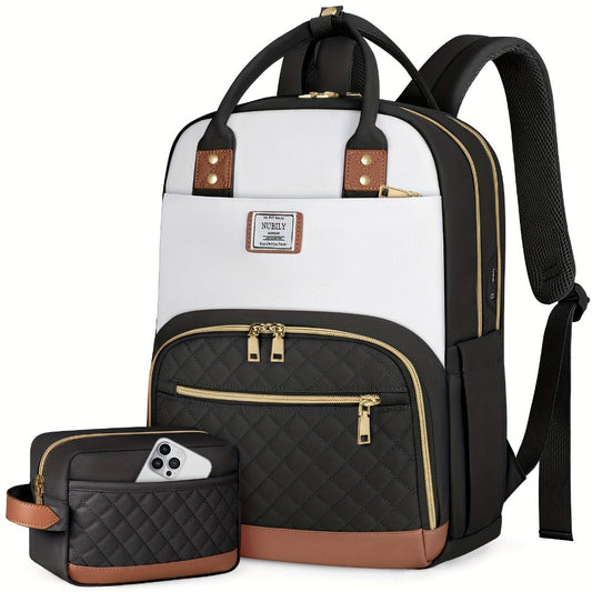 Laptop Backpack – 2 Pack, 15.6 Inch, Anti-Theft, Lightweight – front view
