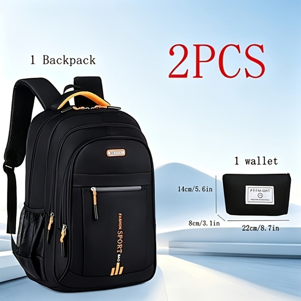 Laptop Backpack – 2 Pack, 4 Colors, Large Capacity, for Travel & School – detail view 15