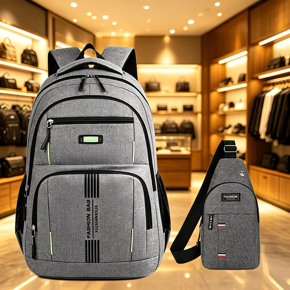 Laptop Backpack – 2 Pack, 4 Colors, Large Capacity, for Travel & School – detail view 6