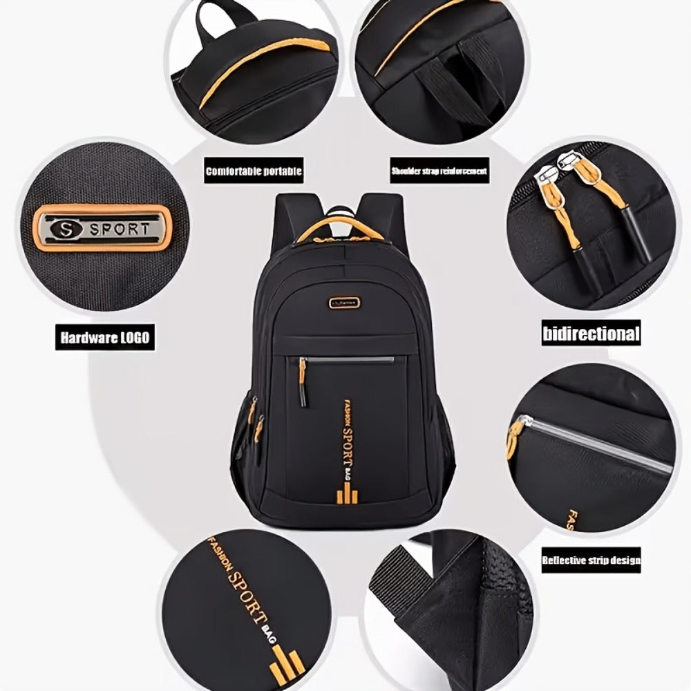 Laptop Backpack – 2 Pack, 4 Colors, Large Capacity, for Travel & School – detail view 9