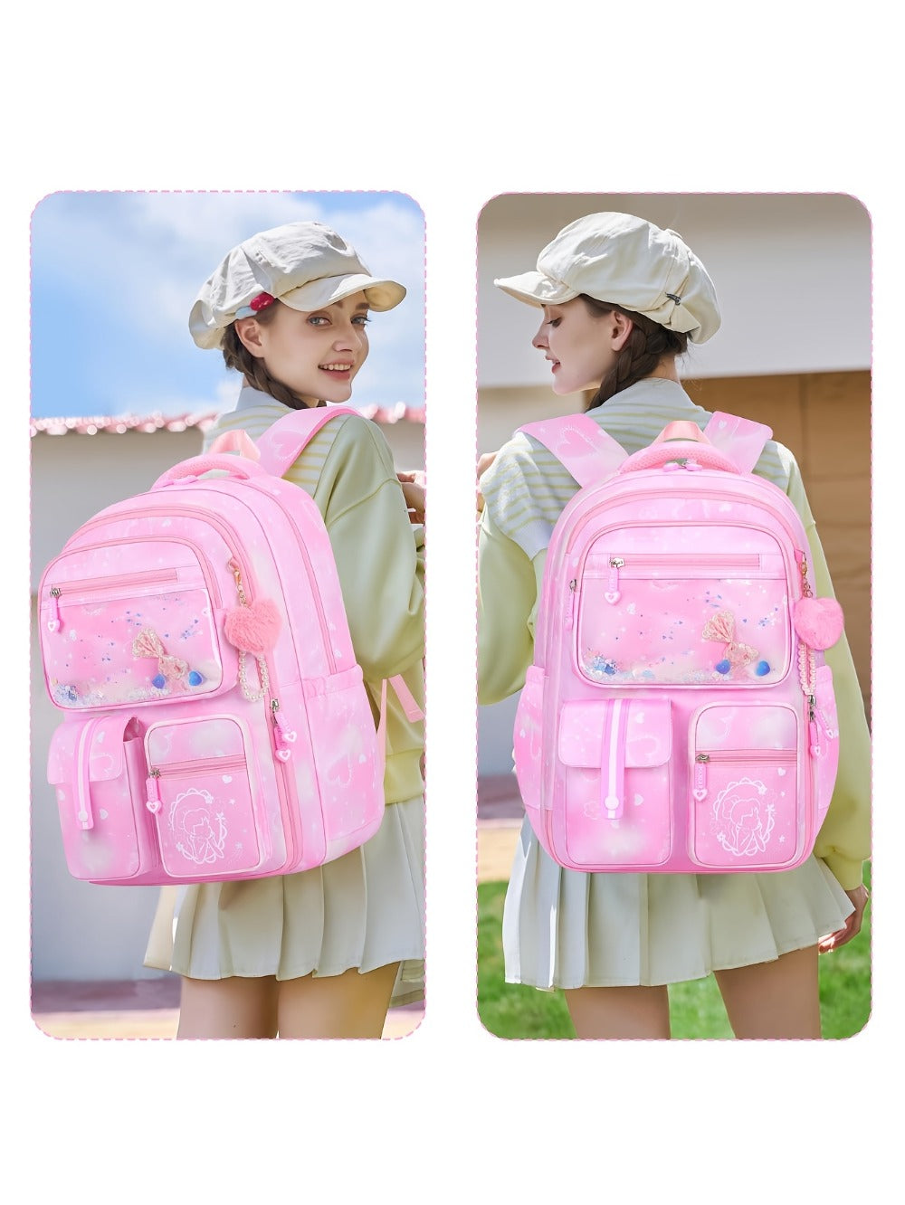 Laptop Backpack – 2-Piece, 15.6 Inch, Multi-Pocket, for Travel & School – detail view 13
