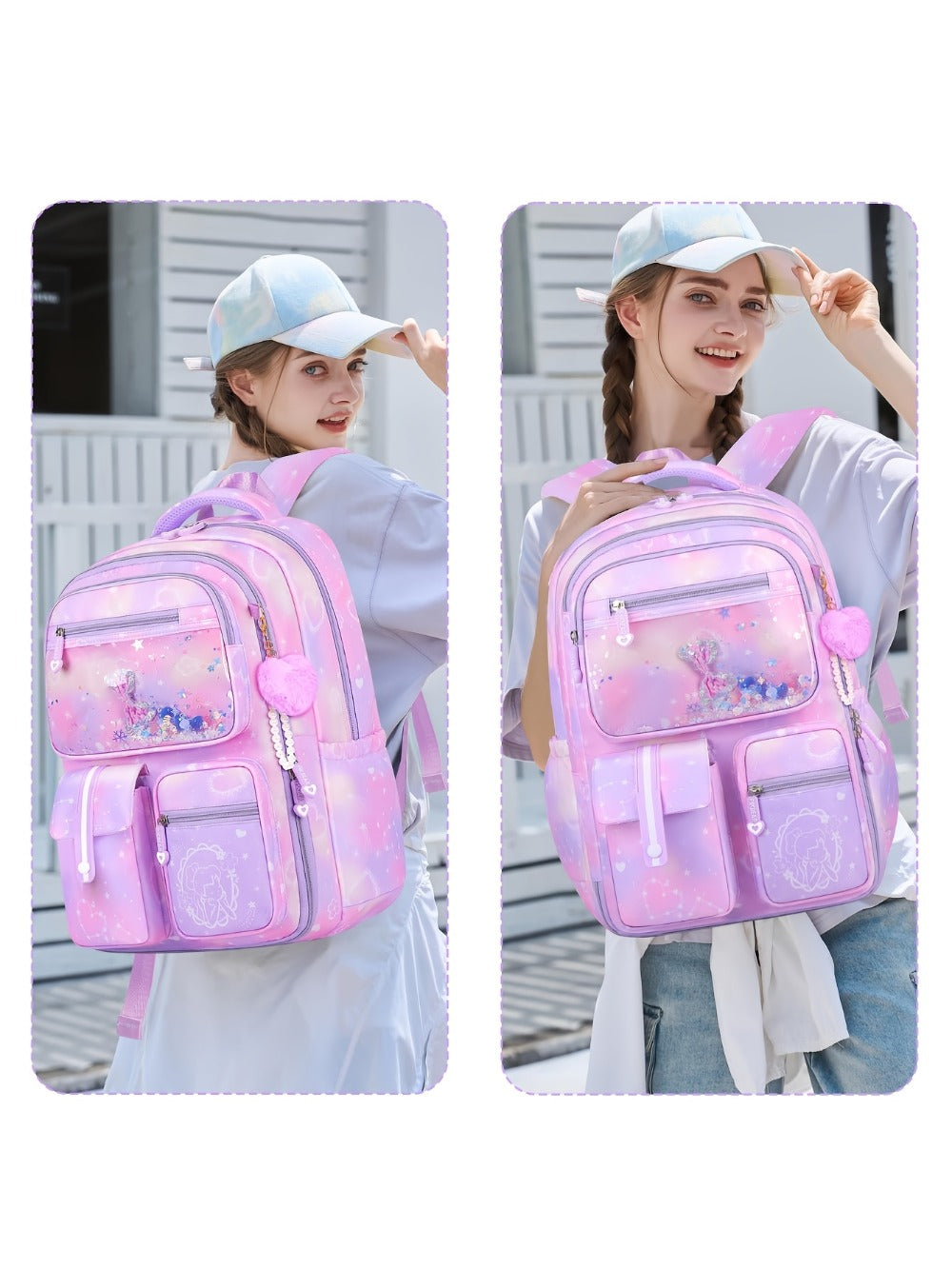 Laptop Backpack – 2-Piece, 15.6 Inch, Multi-Pocket, for Travel & School – detail view 14