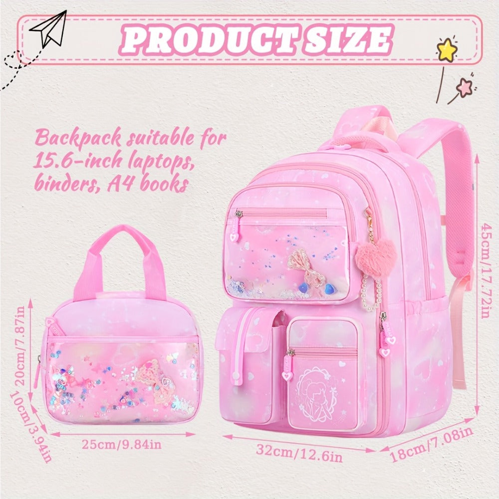 Laptop Backpack – 2-Piece, 15.6 Inch, Multi-Pocket, for Travel & School – detail view 5