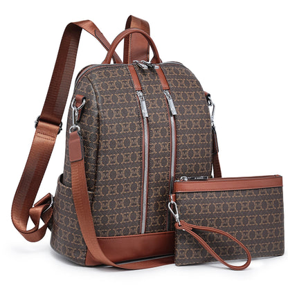Laptop Backpack – 2 Piece, 10 Colors, Vegan Leather, Anti-Theft – detail view 51