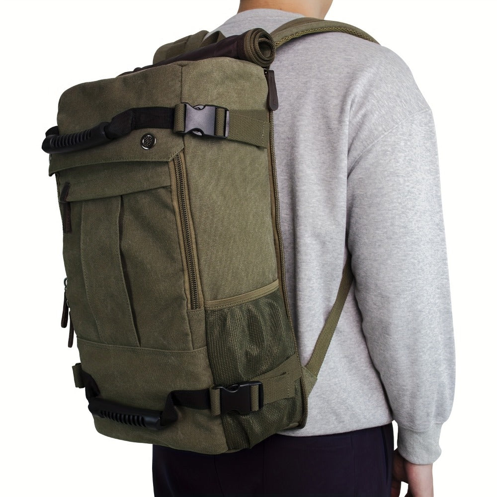 Laptop Backpack – 23.8L, 17 Inch, Canvas, Large Capacity – detail view 15