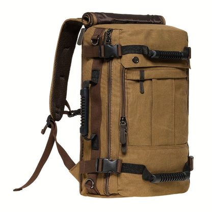 Laptop Backpack – 23.8L, 17 Inch, Canvas, Large Capacity – detail view 4