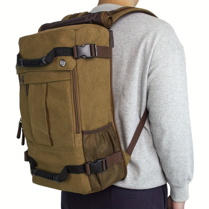 Laptop Backpack – 23.8L, 17 Inch, Canvas, Large Capacity – detail view 9