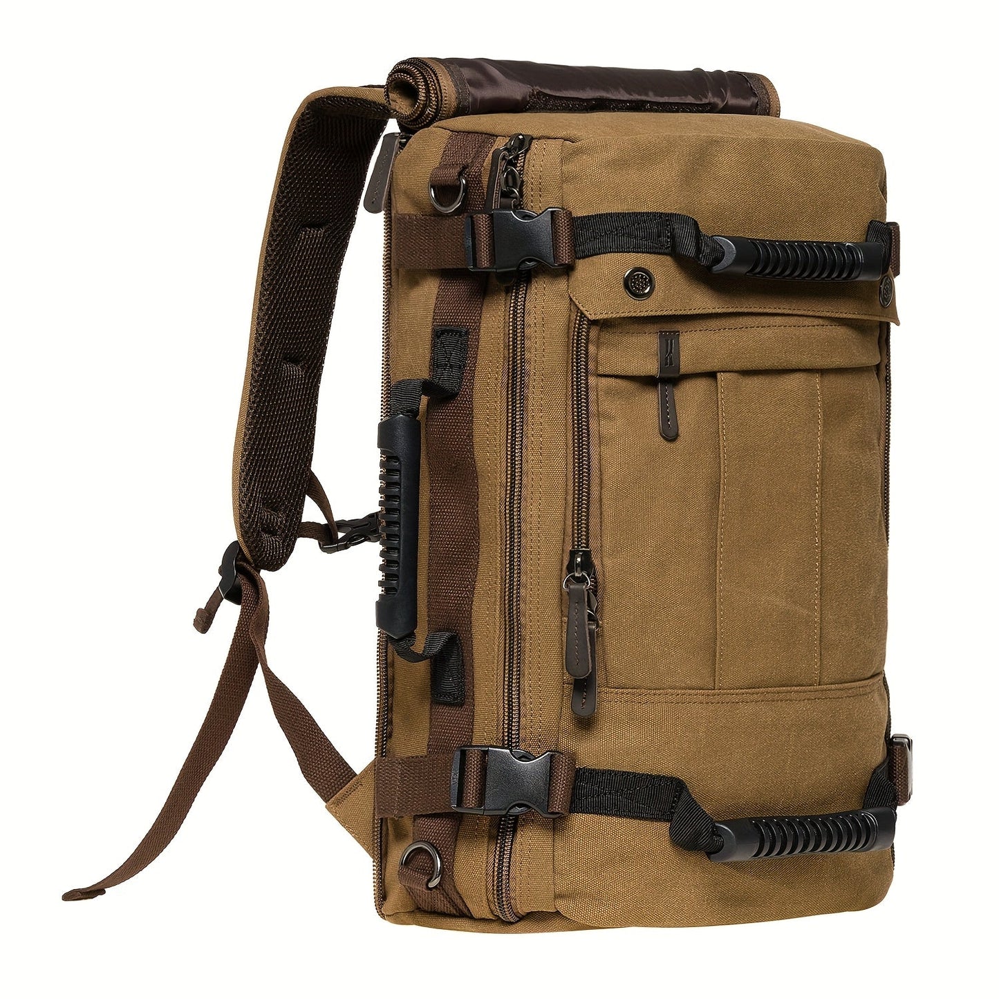 Laptop Backpack – 23.8L, 17 Inch, Canvas, Large Capacity – detail view 2
