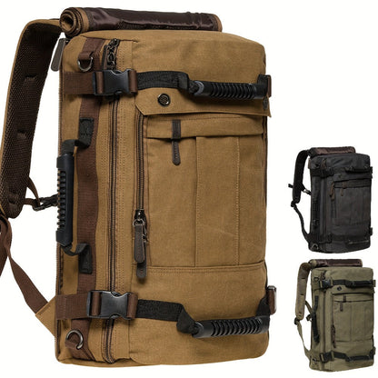 Laptop Backpack – 23.8L, 17 Inch, Canvas, Large Capacity – front view