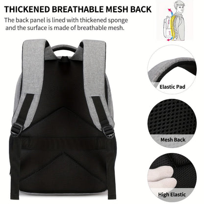 Laptop Backpack – 3 Pcs, 15.6 Inch, for Travel & Work – detail view 12