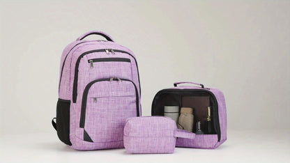 Laptop Backpack – 3 Pcs, 15.6 Inch, for Travel & Work – detail view 13