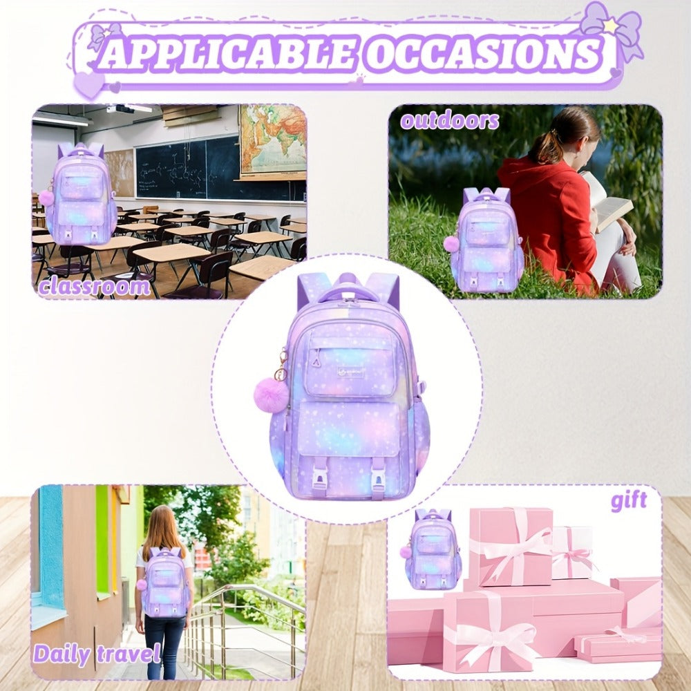 Laptop Backpack – 3-Piece, 15.6 Inch, Multi-Pocket, for School – detail view 12