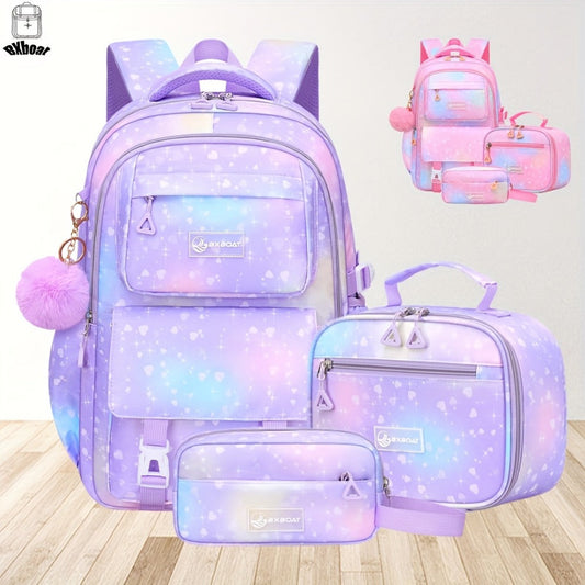Laptop Backpack – 3-Piece, 15.6 Inch, Multi-Pocket, for School – front view