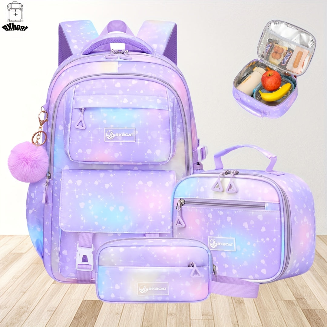 Laptop Backpack – 3-Piece, 15.6 Inch, Multi-Pocket, for School – front view - product view 13