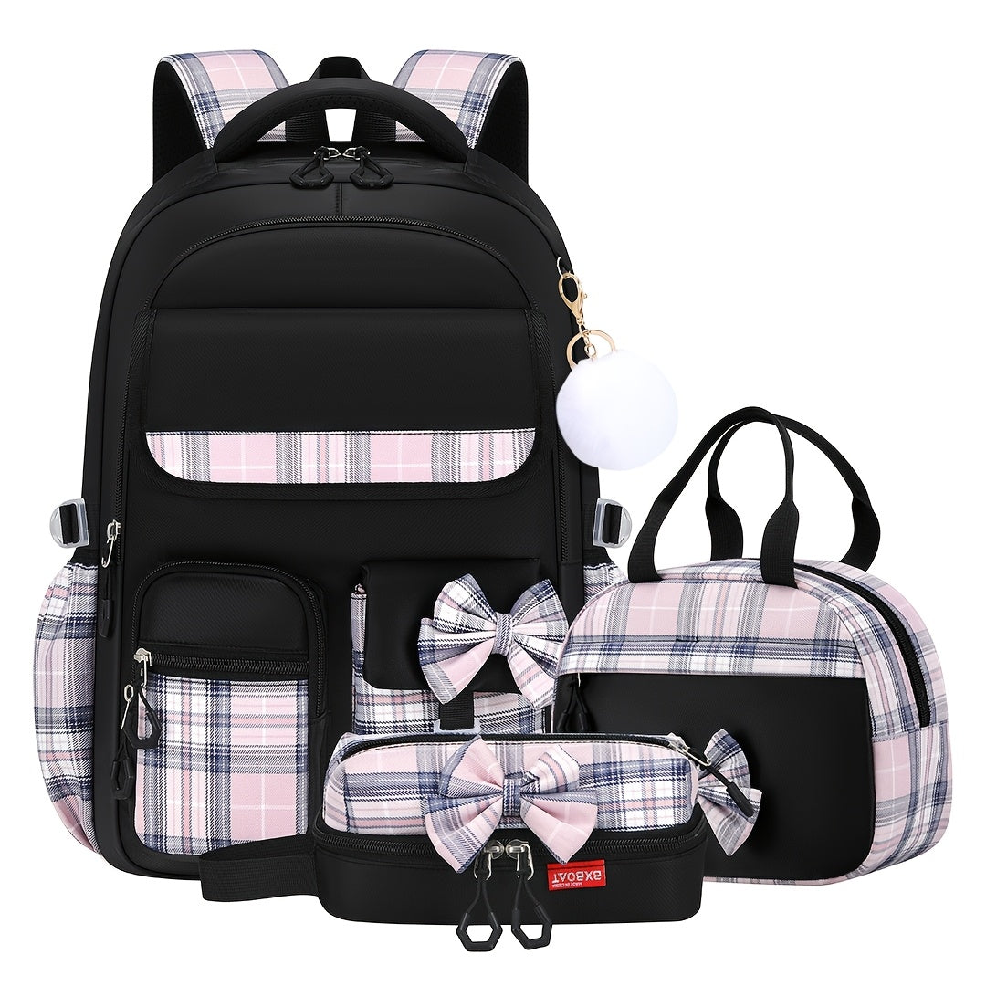 Laptop Backpack – 3-Piece, 15.6 Inch, Large Capacity, Lightweight – front view - product view 15