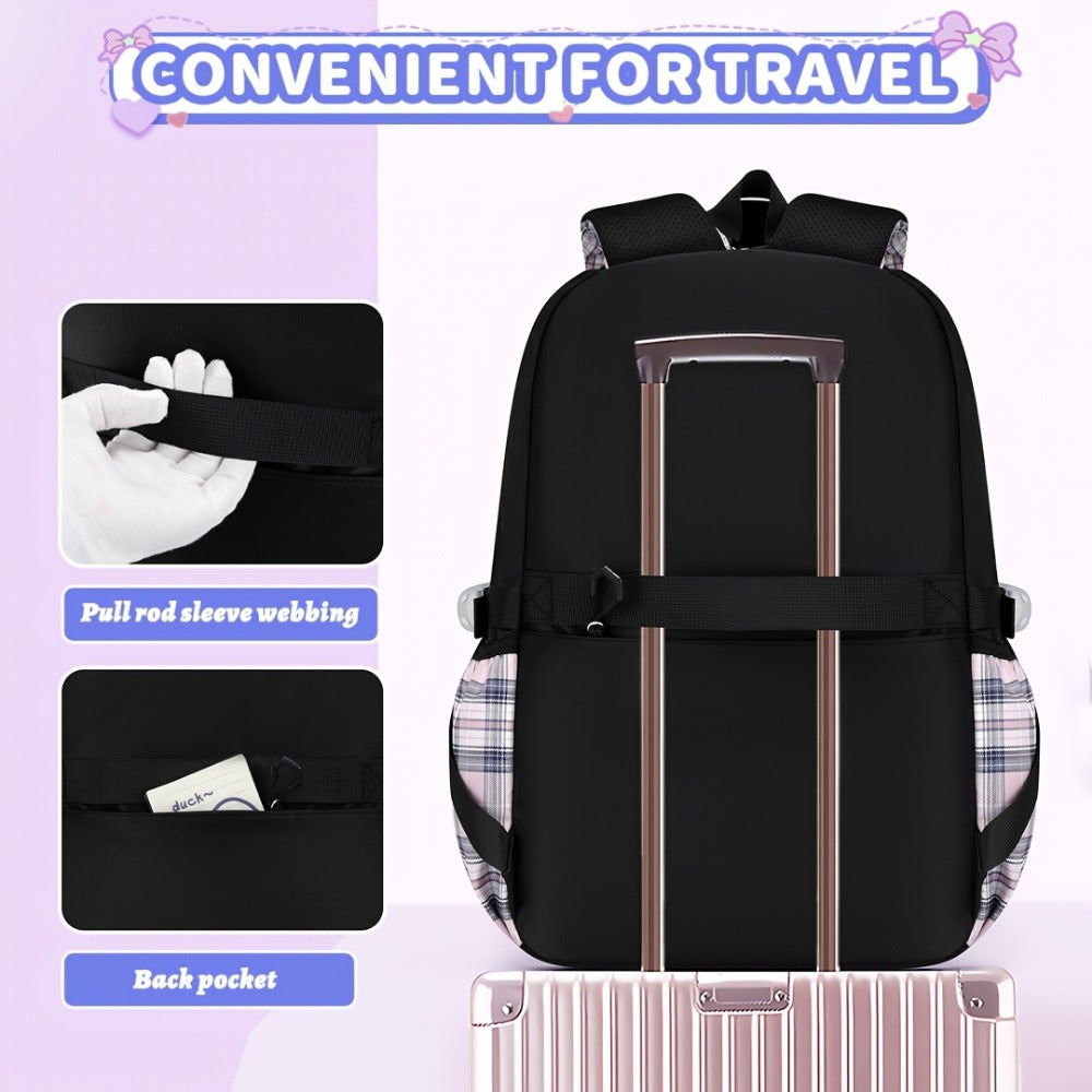 Laptop Backpack – 3-Piece, 15.6 Inch, Large Capacity, Lightweight – detail view 13