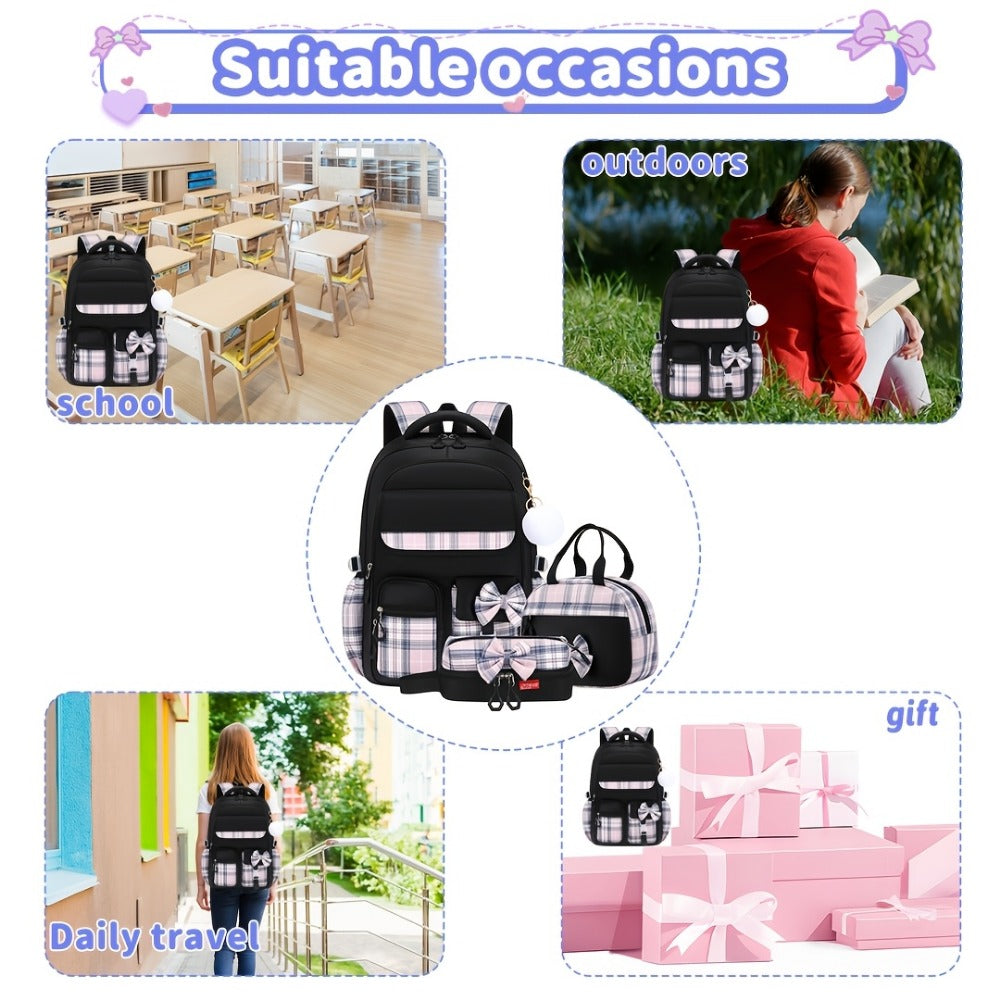 Laptop Backpack – 3-Piece, 15.6 Inch, Large Capacity, Lightweight – detail view 15