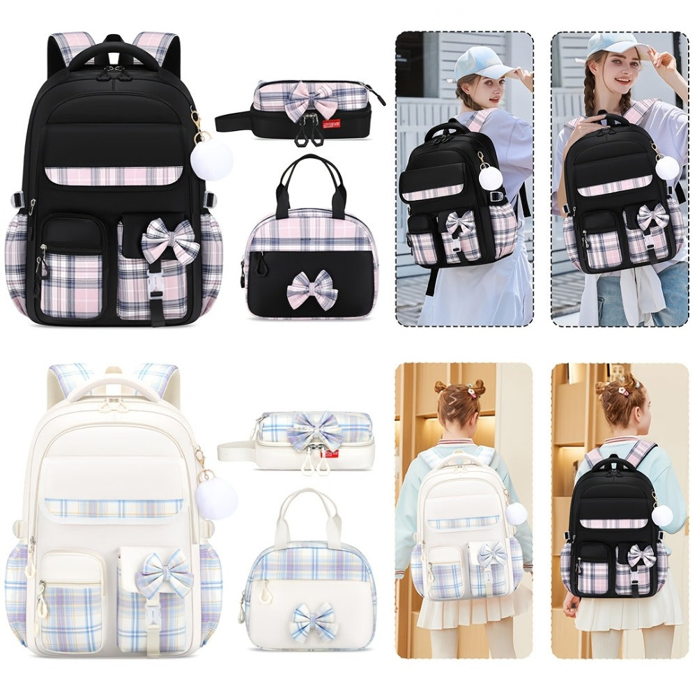 Laptop Backpack – 3-Piece, 15.6 Inch, Large Capacity, Lightweight – detail view 4