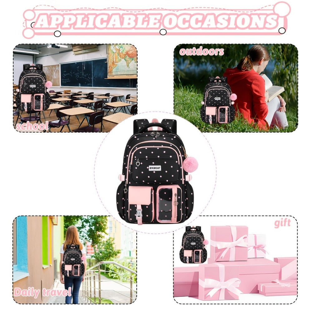 Laptop Backpack – 3-Piece, 15.6 Inch, Large Capacity, Trolley Sleeve – detail view 11