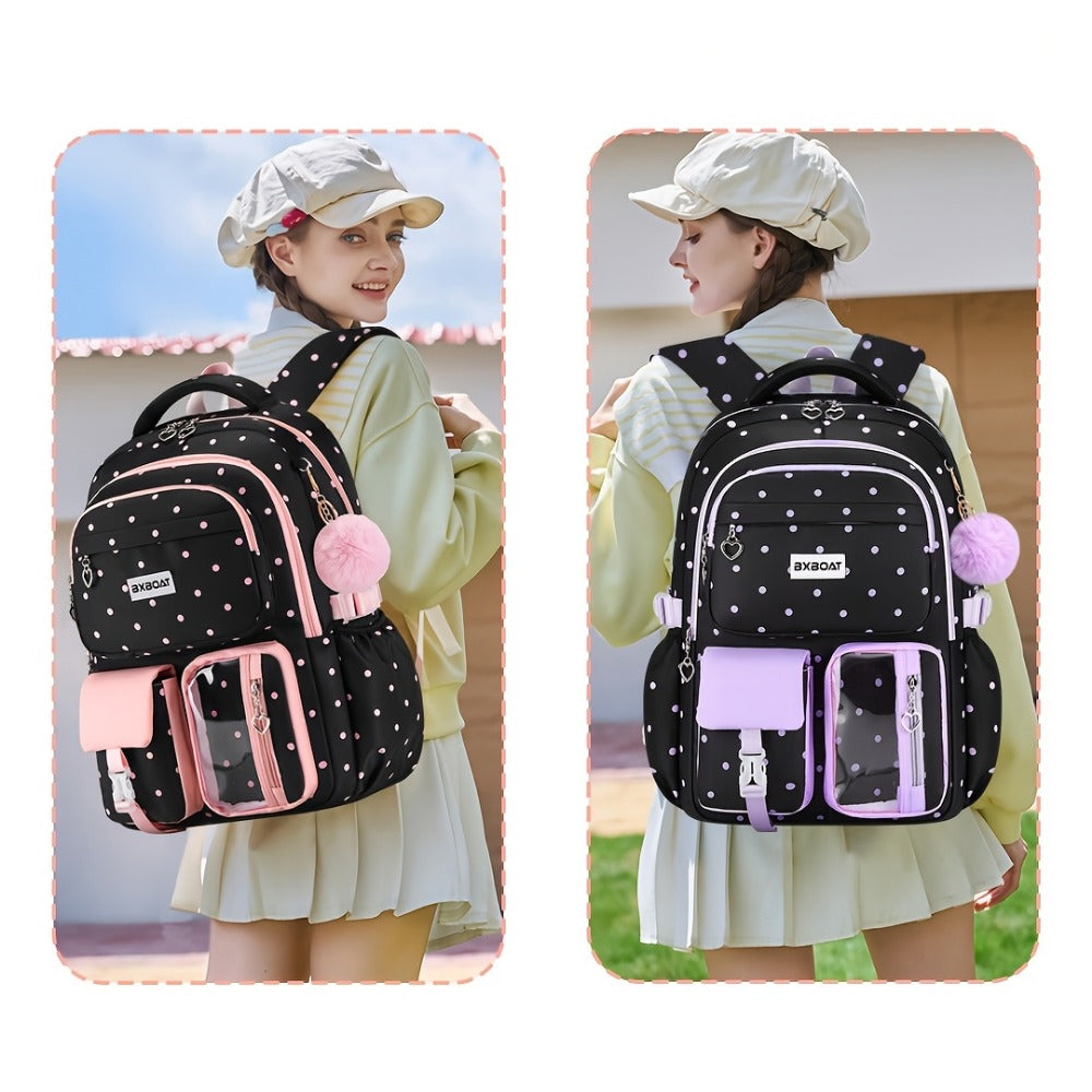 Laptop Backpack – 3-Piece, 15.6 Inch, Large Capacity, Trolley Sleeve – detail view 5