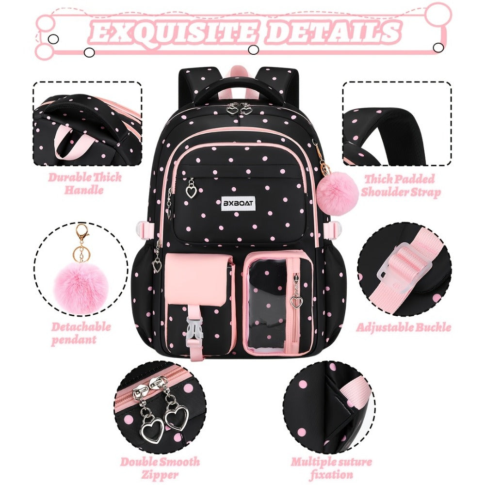 Laptop Backpack – 3-Piece, 15.6 Inch, Large Capacity, Trolley Sleeve – detail view 10