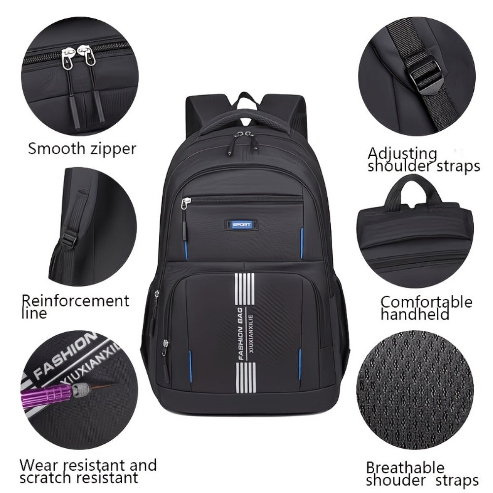 Laptop Backpack – 3-Piece, Large Capacity, for Travel & Work – detail view 11
