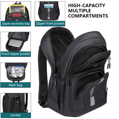 Laptop Backpack – 3-Piece, Large Capacity, for Travel & Work – detail view 12