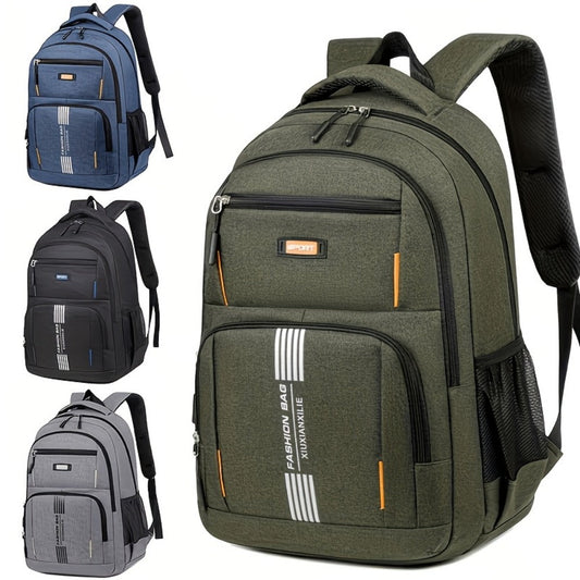 Laptop Backpack – 3-Piece, Large Capacity, for Travel & Work – front view