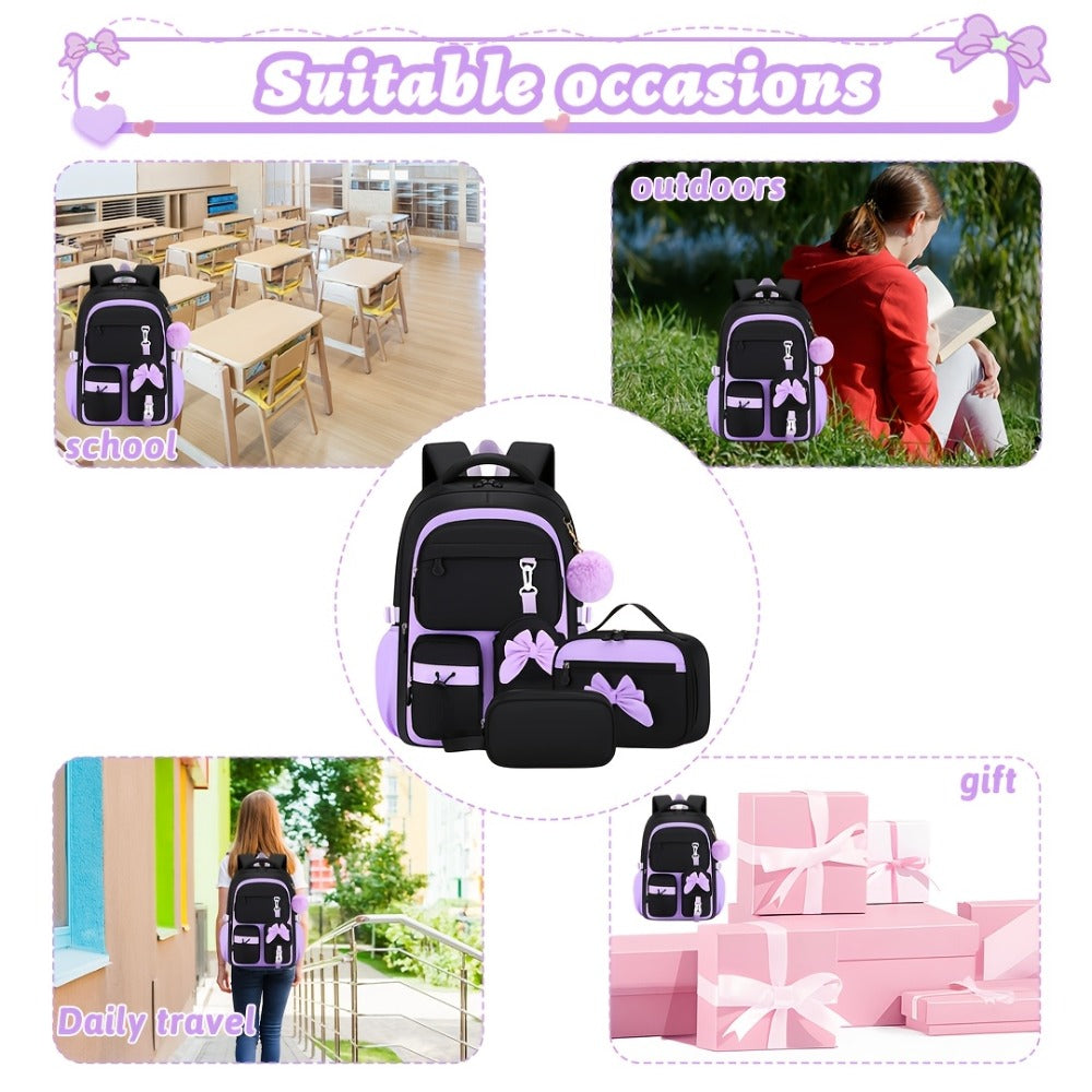 Laptop Backpack – 3-Piece, Lightweight, for Travel & School – detail view 11