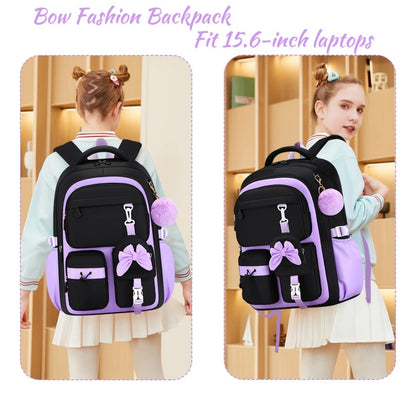 Laptop Backpack – 3-Piece, Lightweight, for Travel & School – detail view 3