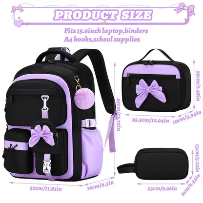 Laptop Backpack – 3-Piece, Lightweight, for Travel & School – detail view 5