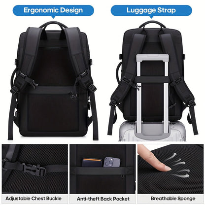 Laptop Backpack – 40L, 17 Inch, Expandable, for Travel – alternate view