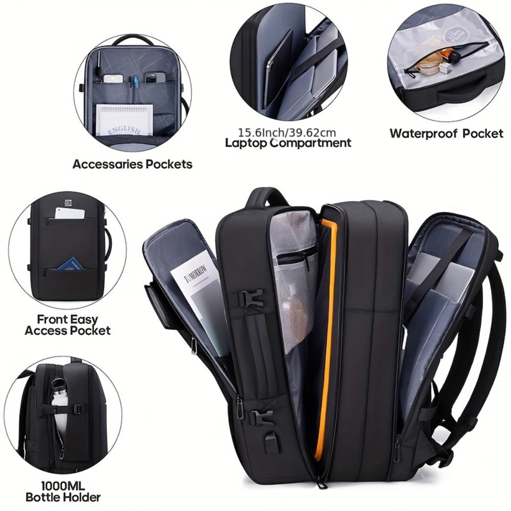 Laptop Backpack – 40L, 17 Inch, Expandable, for Travel – detail view 5