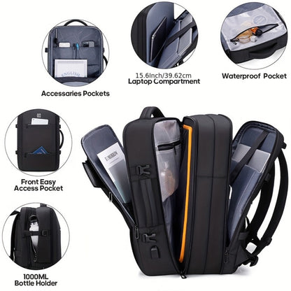 Laptop Backpack – 40L, 17 Inch, Expandable, for Travel – detail view 5