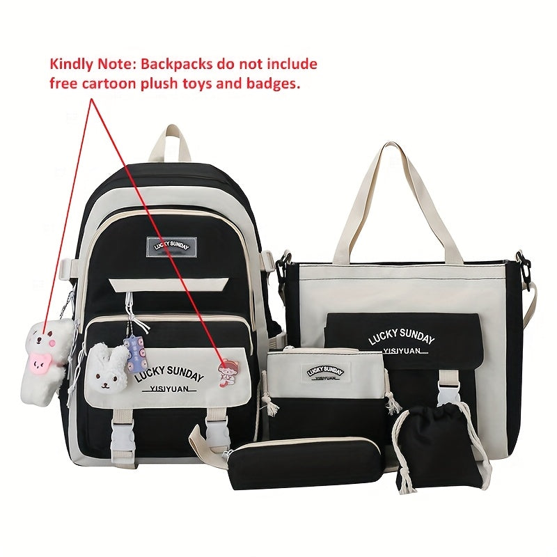 Laptop Backpack – 5-Piece, Anti-Theft, Large Capacity, Lightweight – detail view 2