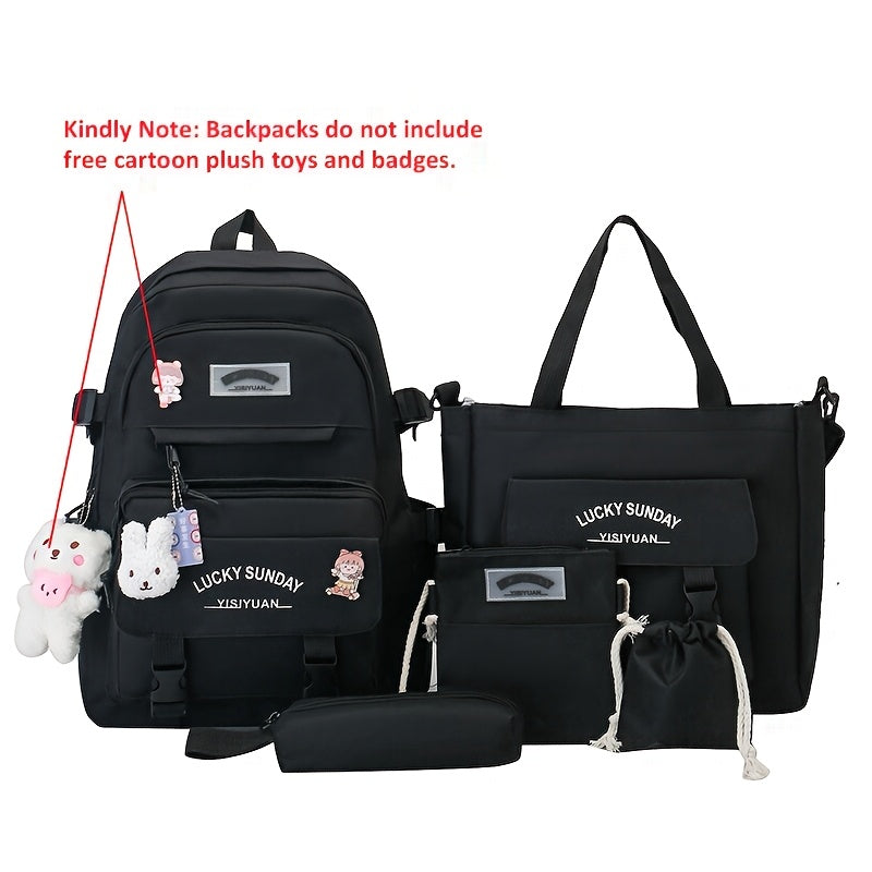 Laptop Backpack – 5-Piece, Anti-Theft, Large Capacity, Lightweight – detail view 38