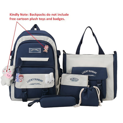 Laptop Backpack – 5-Piece, Anti-Theft, Large Capacity, Lightweight – detail view 3