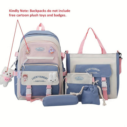 Laptop Backpack – 5-Piece, Anti-Theft, Large Capacity, Lightweight – detail view 15