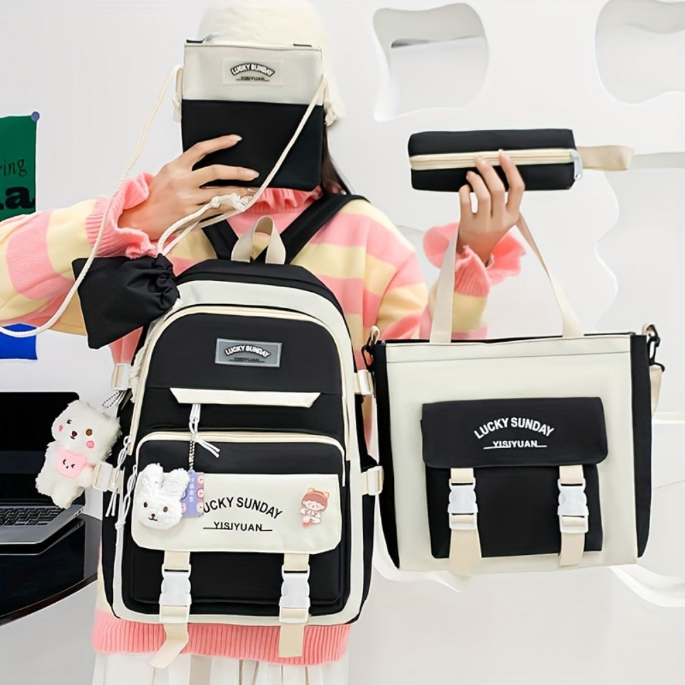 Laptop Backpack – 5-Piece, Anti-Theft, Large Capacity, Lightweight – detail view 18